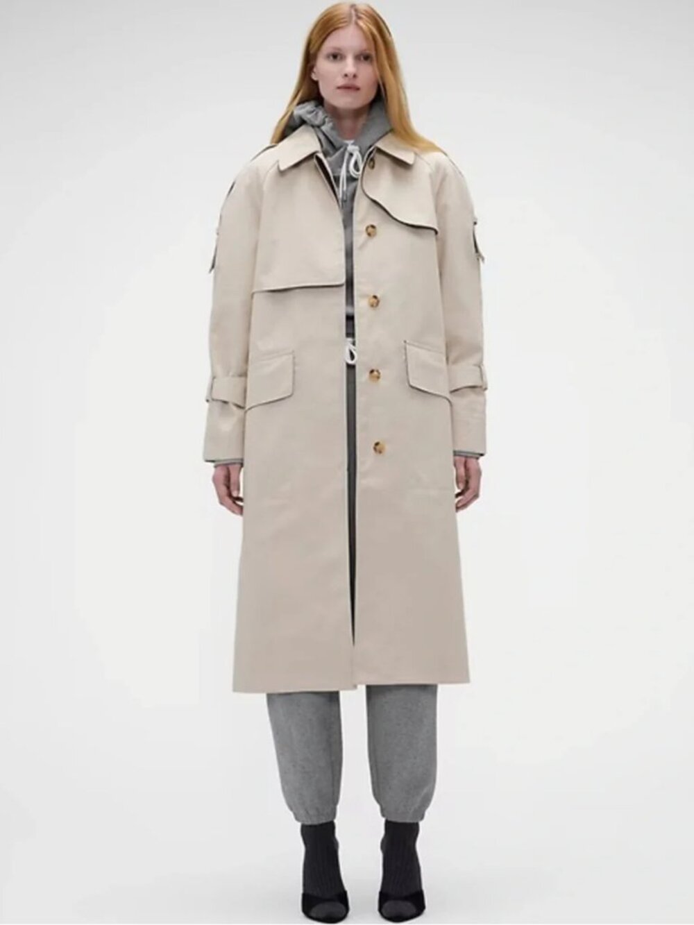 Gap x Victoria Beckham Trench Coat – Beige – Size XXS (NWOT)
